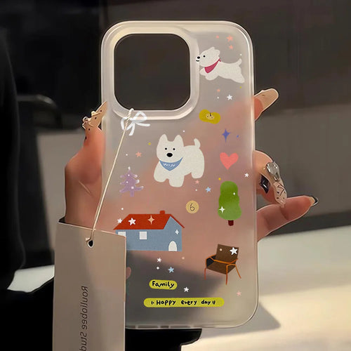 Cute Cartoon Puppy Phone Case For iPhone