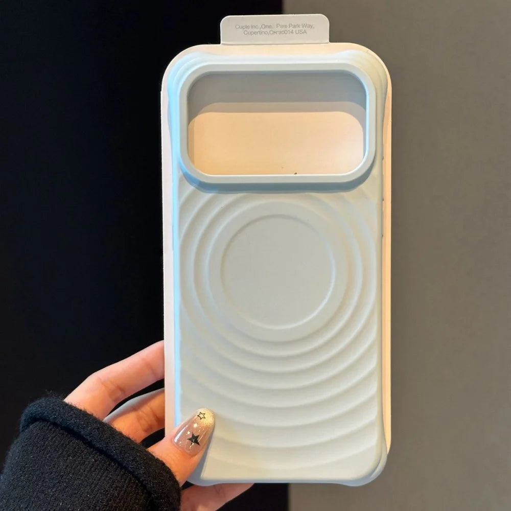 Shockproof Water Ripple Magnet Case For iPhone