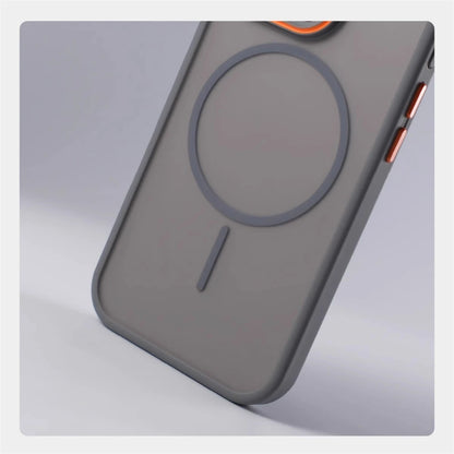 Luxury Matte Translucent MagSafe iPhone Case – Magnetic Shockproof Cover