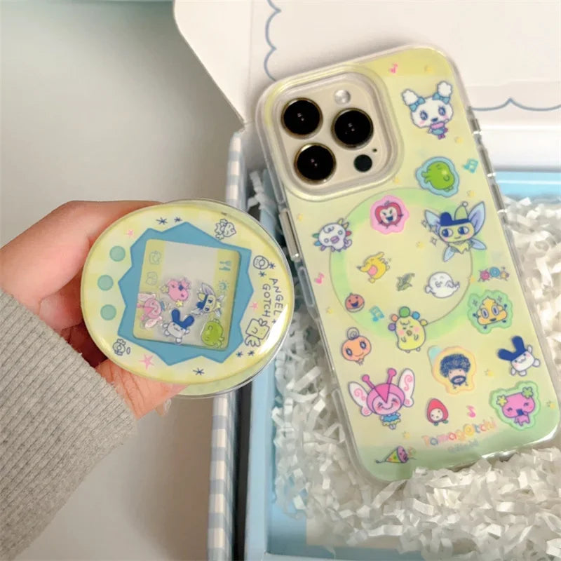 Kawaii Funny Cartoon MagSafe Magnetic Stand Phone Case