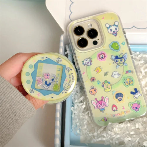 Kawaii Funny Cartoon MagSafe Magnetic Stand Phone Case