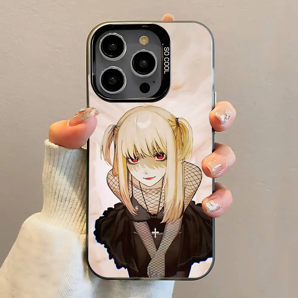 Black Matte Death Note Misa Phone Case For iPhone