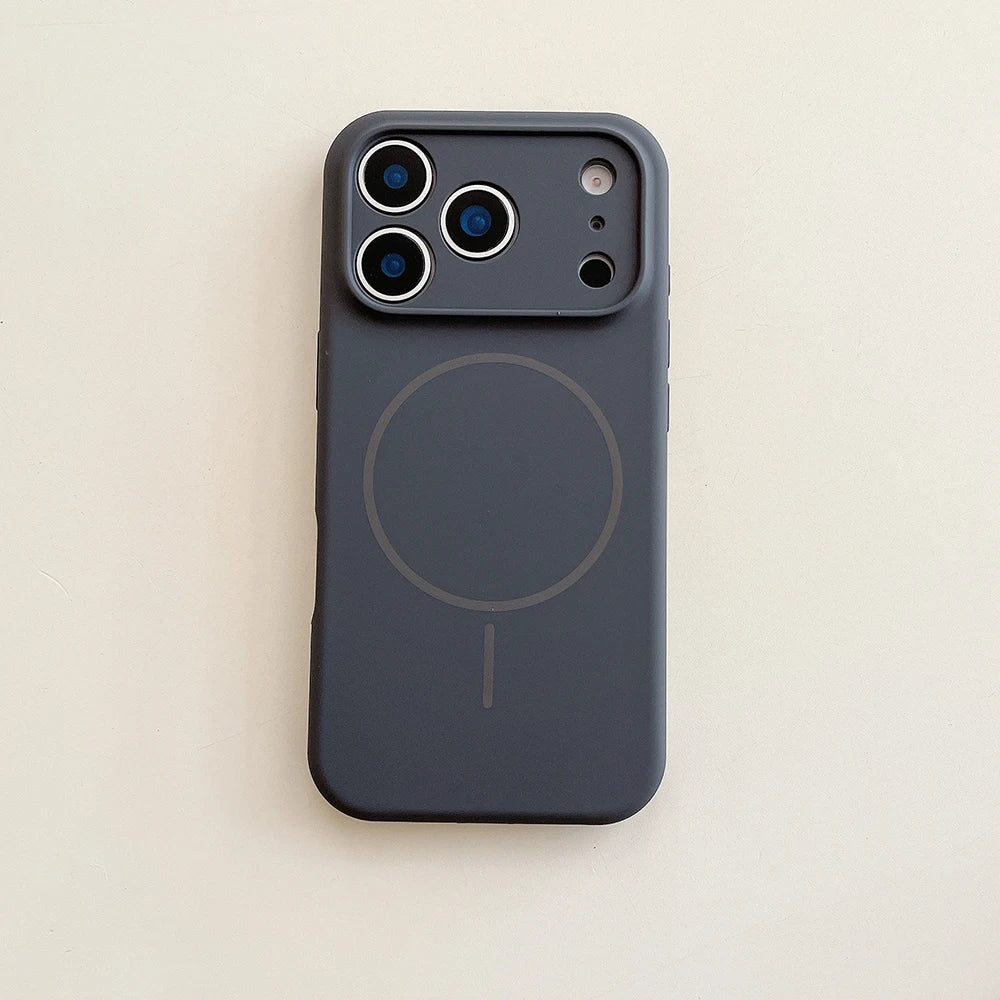 MagSafe Magnetic Silicone iPhone Case with Lens Protection