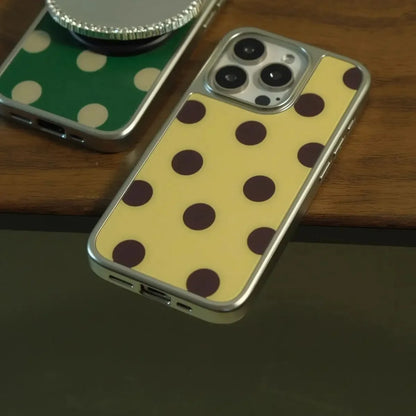 Korean Ins Fashion Color Wave Point Case For iPhone Y2K Cover