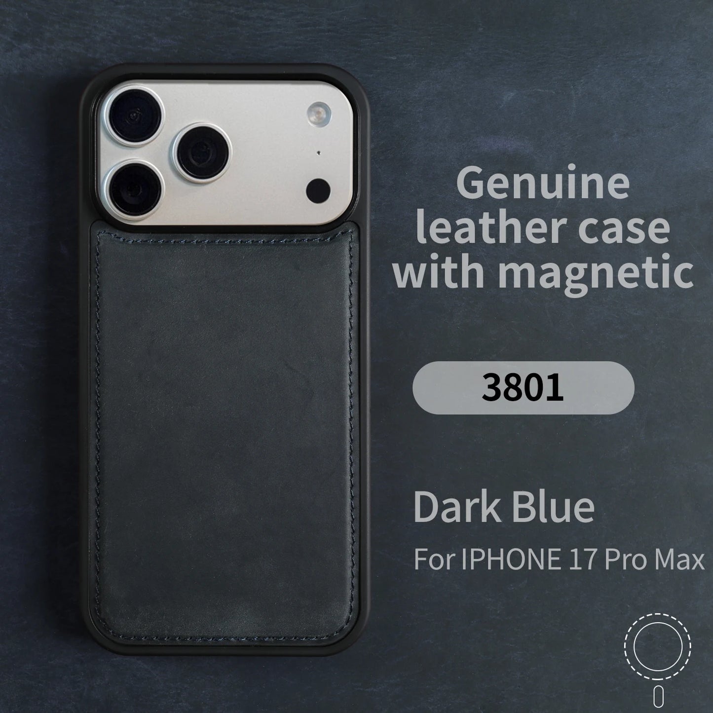 Crazy Horse Grain Genuine Leather Case For iPhone