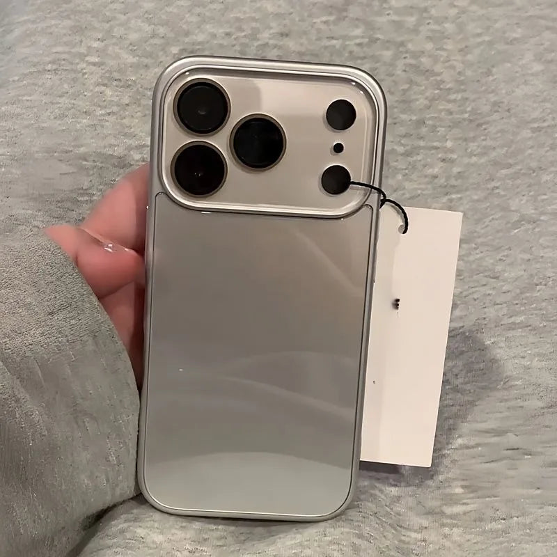 Luxury Camera Protection Phone Case For iPhone Tempered Glass Shockproof Hard Back Cover