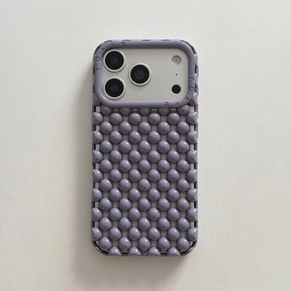 Creative Advanced Stereoscopic Hollow Out Pearl Round Bead Shock Proof Phone Cover Case For iPhone