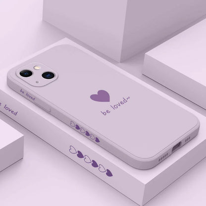 Simple Love Phone Case for iPhone Soft Cover