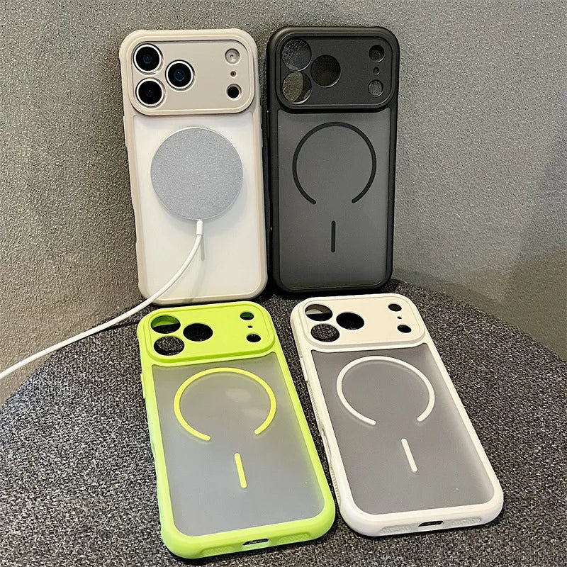 Luxury Candy Color Magnetic Phone Case For iPhone