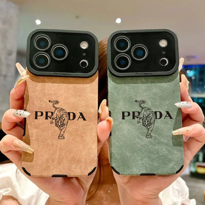 Microfiber Leather Phone Case For iphone Luxury Funda Italy Tiger Streetwear Cases
