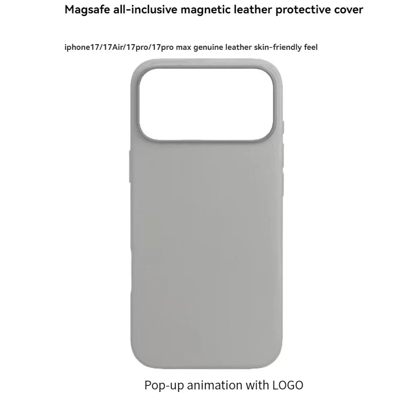 Genuine Leather Magsafe Pop-Up Animation Protective Case Suitable For iPhone
