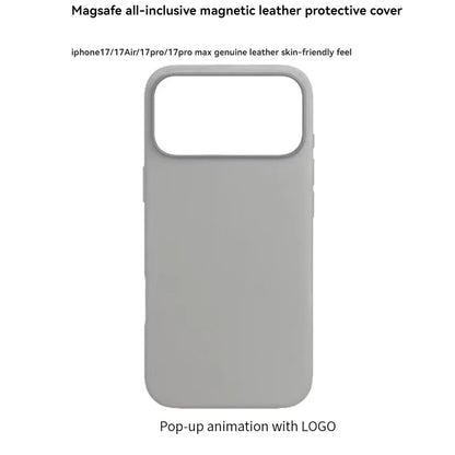 Genuine Leather Magsafe Pop-Up Animation Protective Case Suitable For iPhone