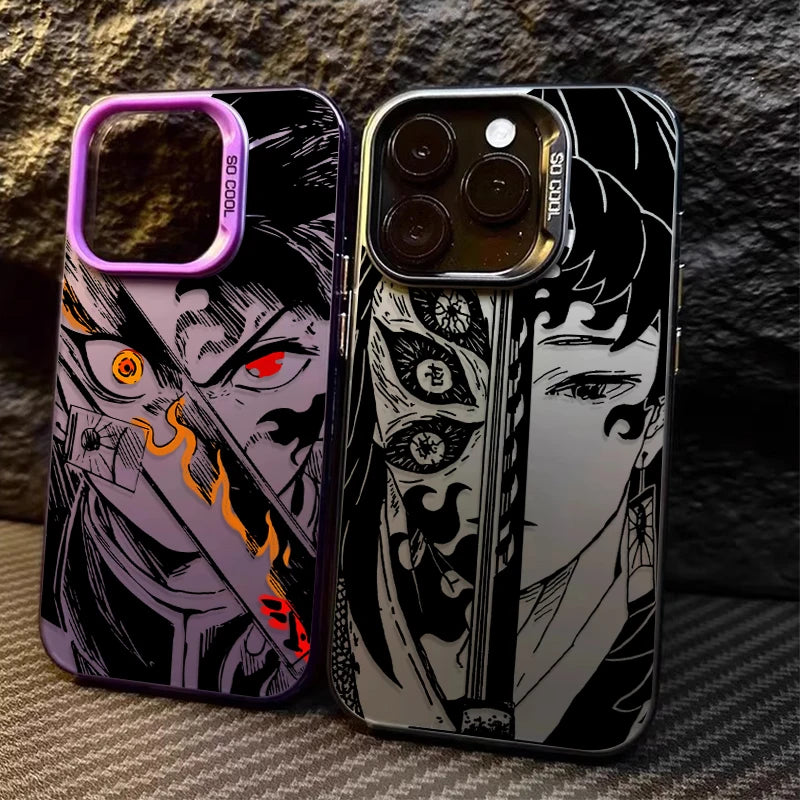 Demon Slayer Matte Shockproof Phone Case For iPhone