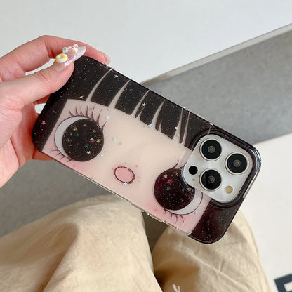 Cartoon Anime Shinning Eyes Cute Phone Case For iPhone
