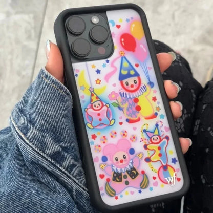Wildflower Ins Clown Around Protect Phone Case For iPhone