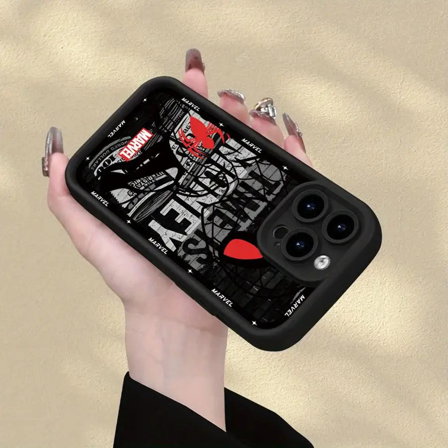 Marvel Spiderman Ironman Case For iPhone