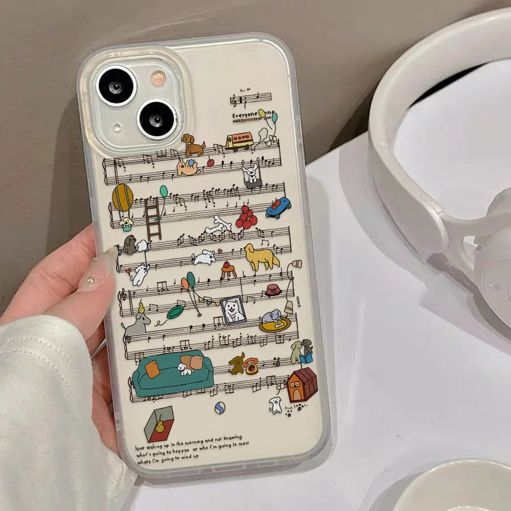 Cute Cartoon Puppy Phone Case For iPhone
