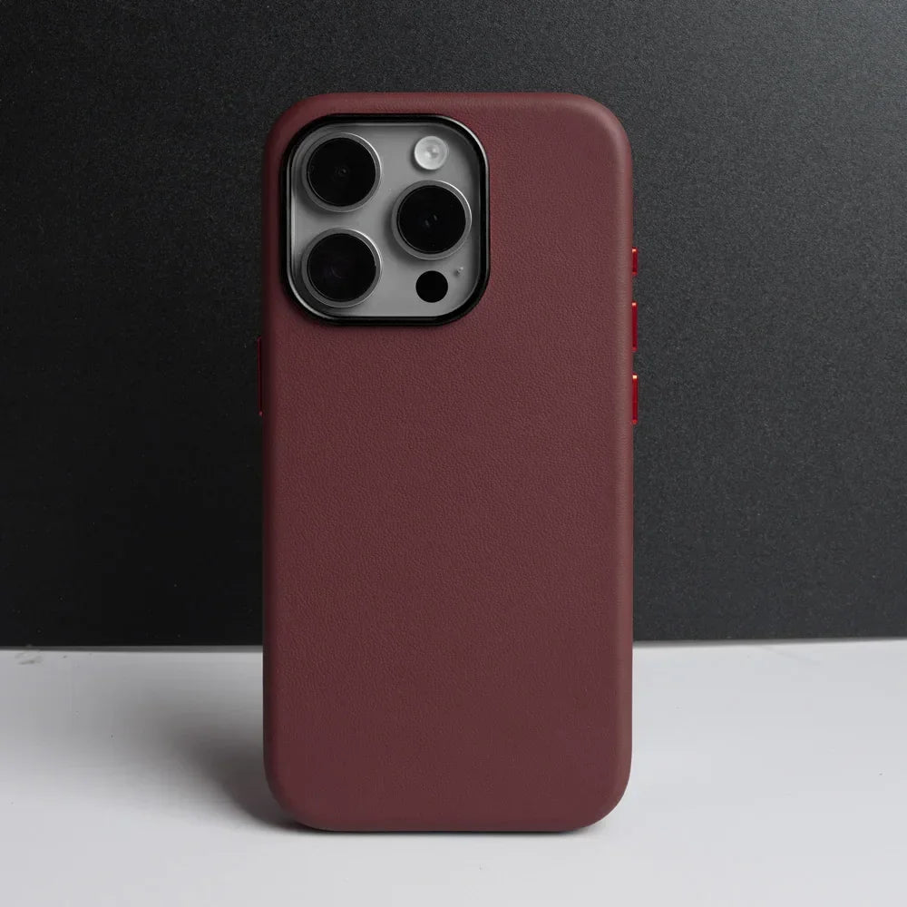 YMW Italian Nappa Genuine Leather Case for iPhone