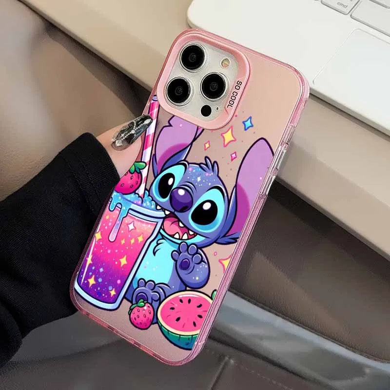 Cartoon Cute Stitch Cover For Apple iPhone Colorful Phone Case