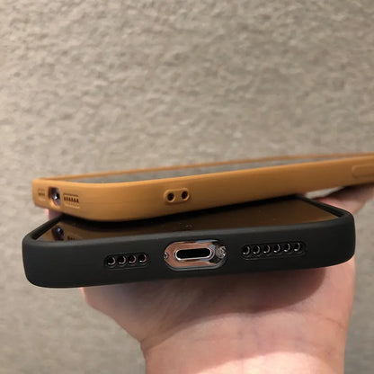 Matte Silicone Soft Phone Case For iPhone Camera Lens Portector Back Cover