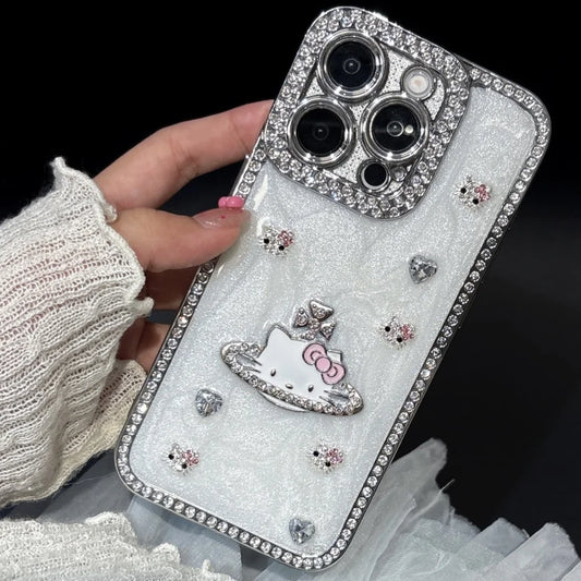 Bow Cartoon Glasses Hello Kitty Acrylic Sheet Cat Phone Case