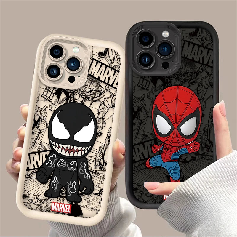 Marvel Spider Man Silicone Case For iPhone