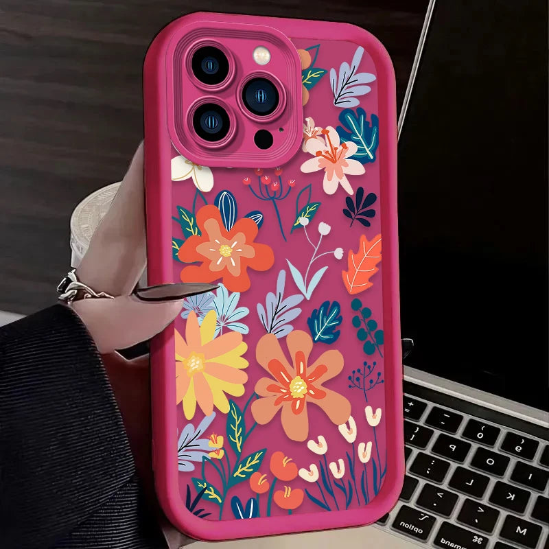 Art Colorful Flower Phone Case