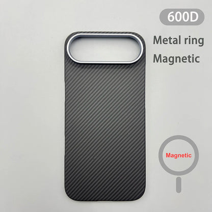 For iPhone Air Phone Case Kevlar Aramid Fiber Hard Shell Carbon