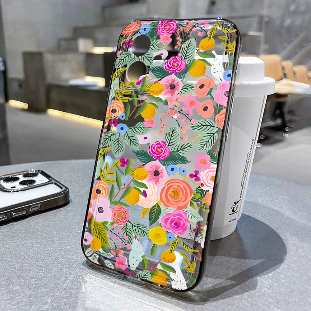 Floral Flower Pattern Protective Phone Case