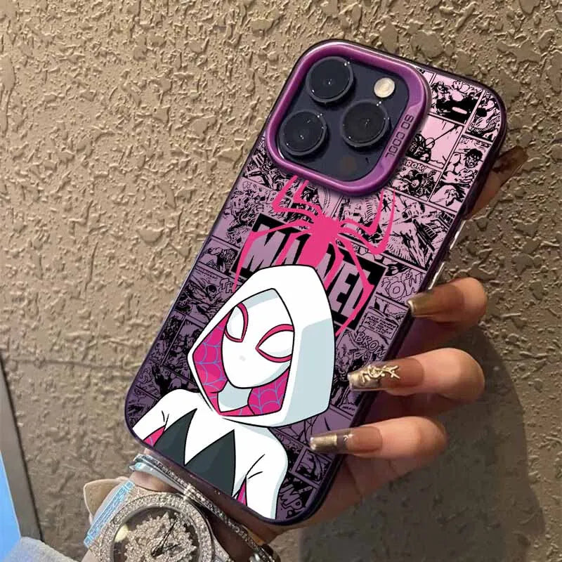 Marvel Cute Spider Men Cover For Apple iPhone Colorful Phone Case