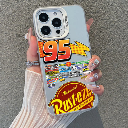 Lightning McQueen 95 Shockproof Matte iPhone Case, Hard Plating Cover