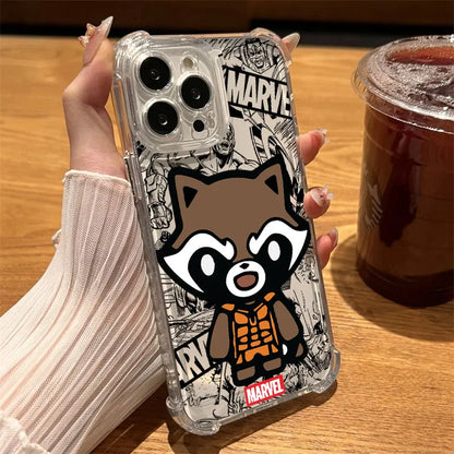 Marvel Ironman Deadpool Clear Case For iPhone
