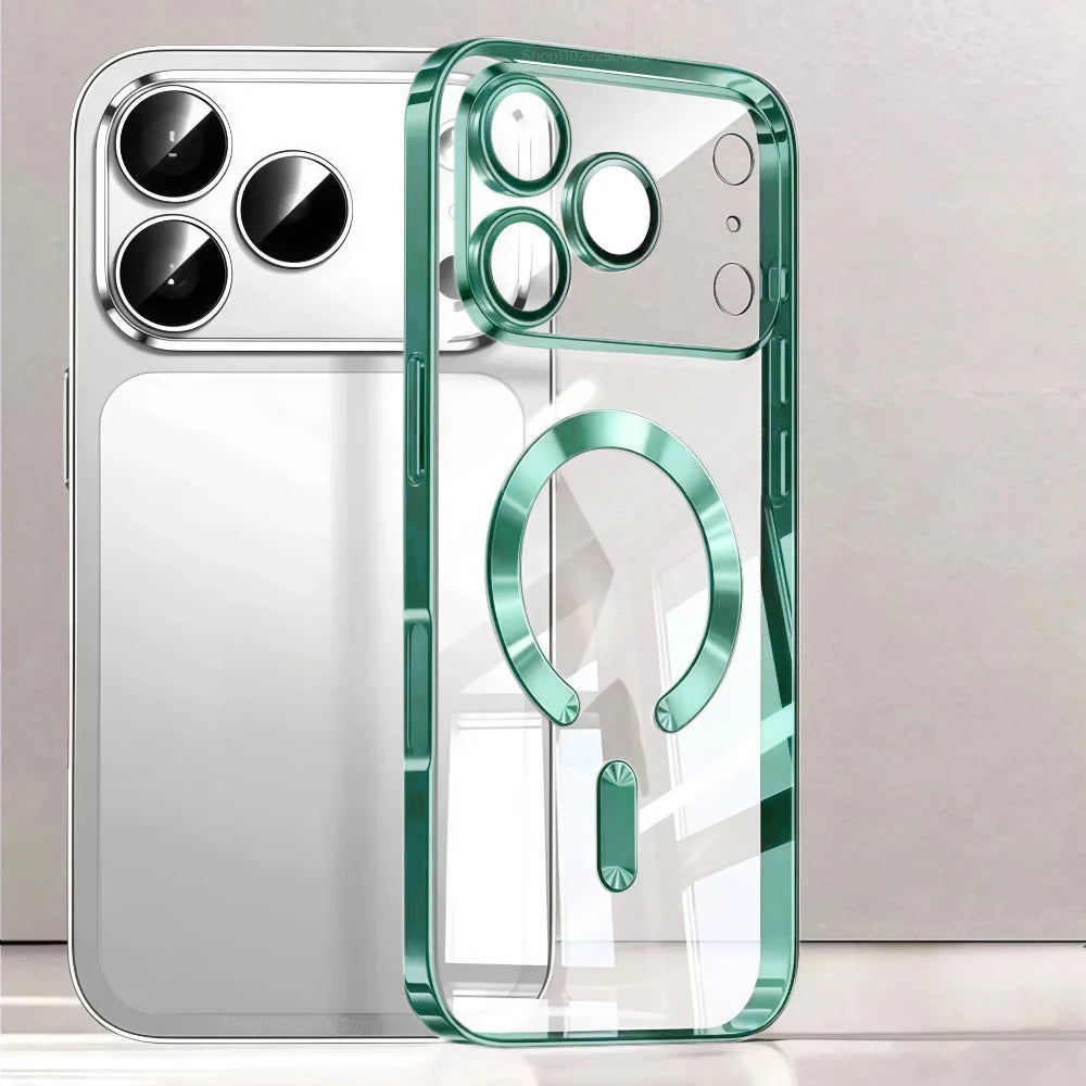 Luxury For Magsafe Magnetic Plating Phone Case For iPhone