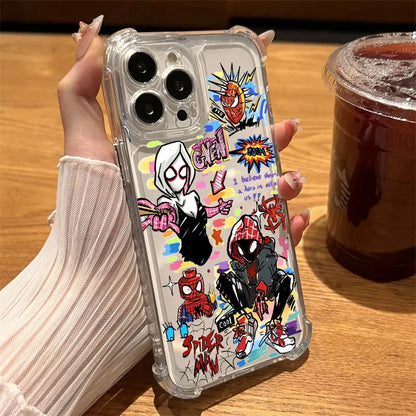 Marvel Spider Man Miles Morales Clear Case For iPhone