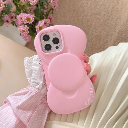Pink Cute Bow Silicone Phone Case Fashion Creative For  iPhone