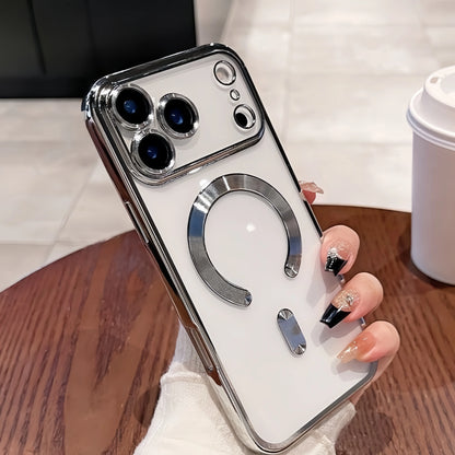 Soft TPU Clear Magnetic Case with Camera Protection For iPhone