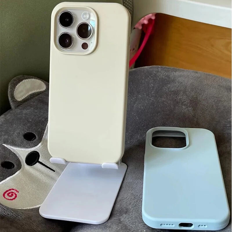 Luxury For Apple Original Silicone Phone Case For iPhone Shockproof Cover Accessories