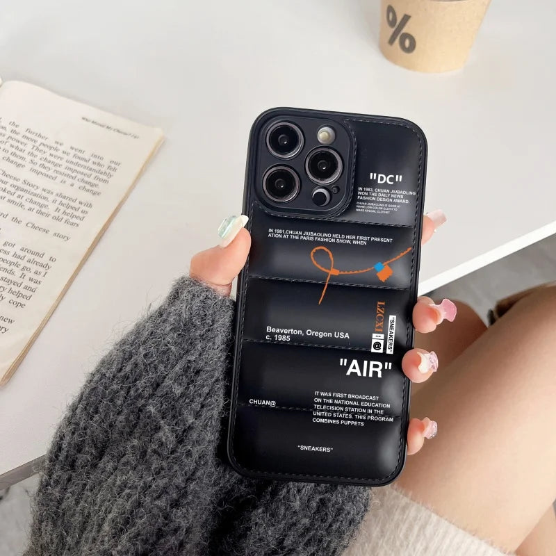 Luxury Sneakers Down-Filled Phone Case For iPhone
