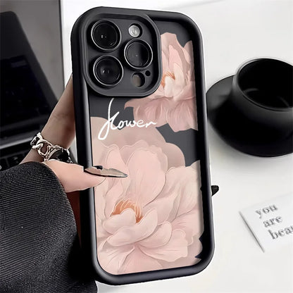 Flower Silicone Phone Case For iPhone