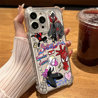 Marvel Spider Man Miles Morales Clear Case For iPhone