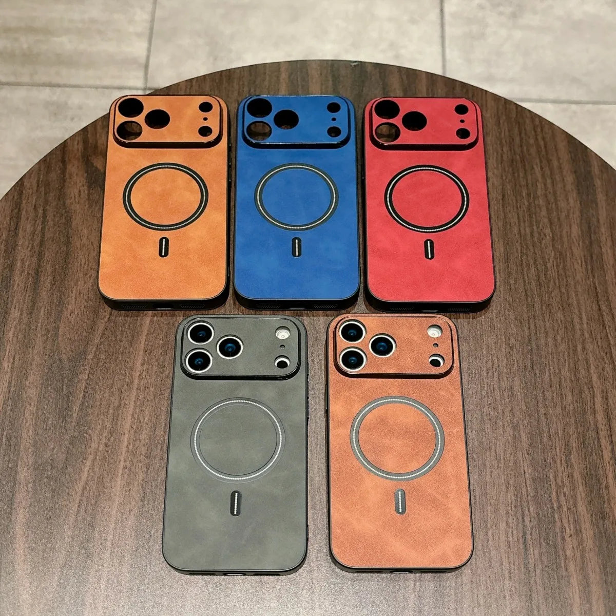 Magnetic Leather Case For iPhone Cover Magnet