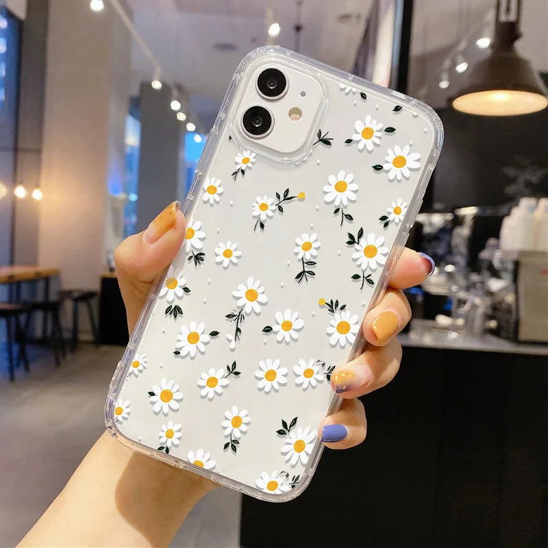 Daisy Flowers Pattern Phone Case For iPhone