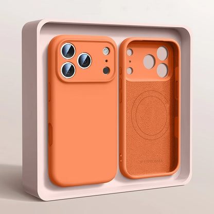 For Magsafe Original Liquid Soft Silicone Phone Case For iPhone Magnetic Wireless Cases Cover