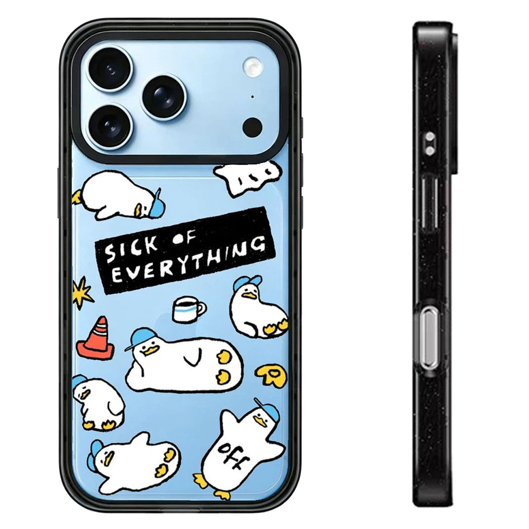 Funny Coffee Duck Impact Magnetic Phone Case Cover For iPhone