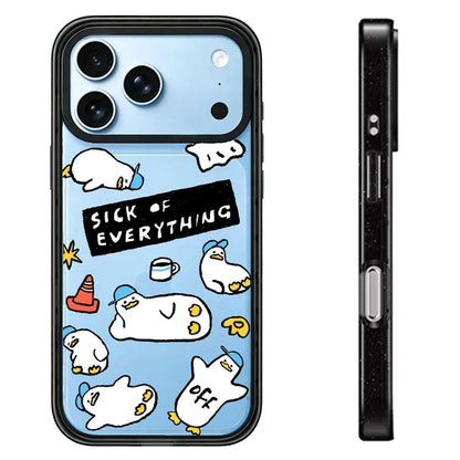 Funny Coffee Duck Impact Magnetic Phone Case Cover For iPhone