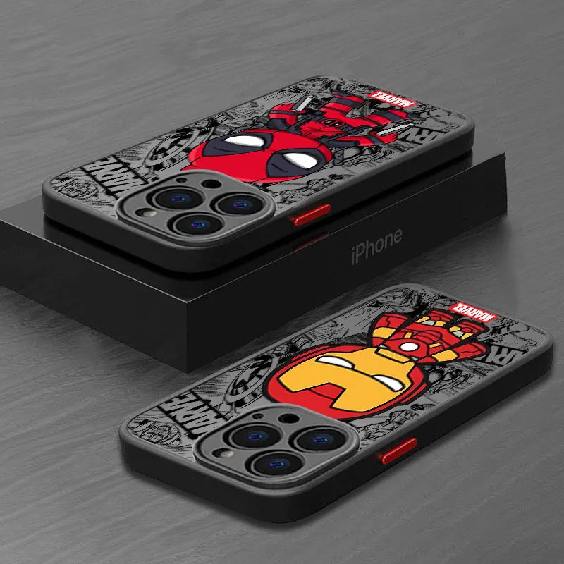 Marvel Ironman Deadpool Phone Case For iPhone