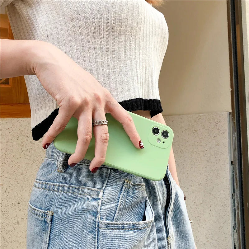 Ultra Thin Shockproof Silicone Phone Case For iPhone