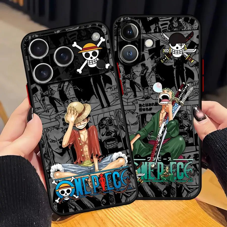 Case For iPhone Mini Back Phone Cover Ones Pieces Luffys Zoros