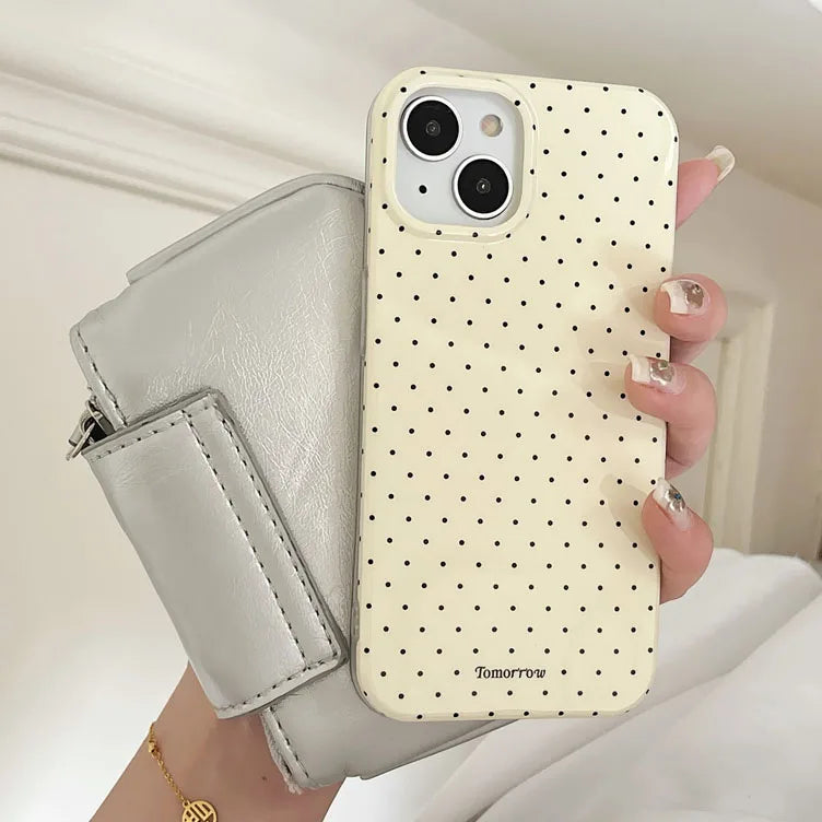 INS Polka Dot Small Fresh Mobile Phone Case For iPhone Shockproof Cover For iPhone