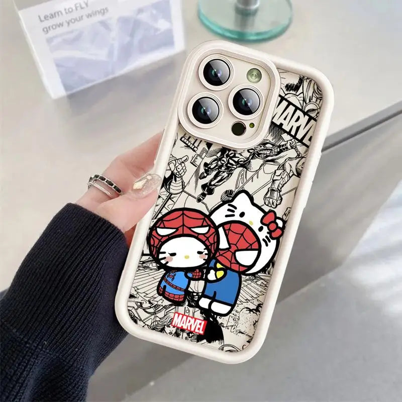 Marvel Spiderman Hello Kitty Phone Case